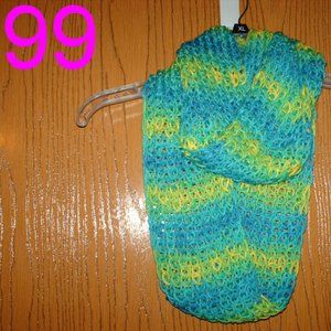 Lot of 5 Handmade Infinity Scarves